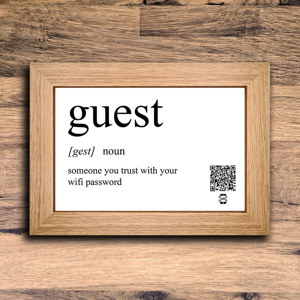 "guest definition" photo frame