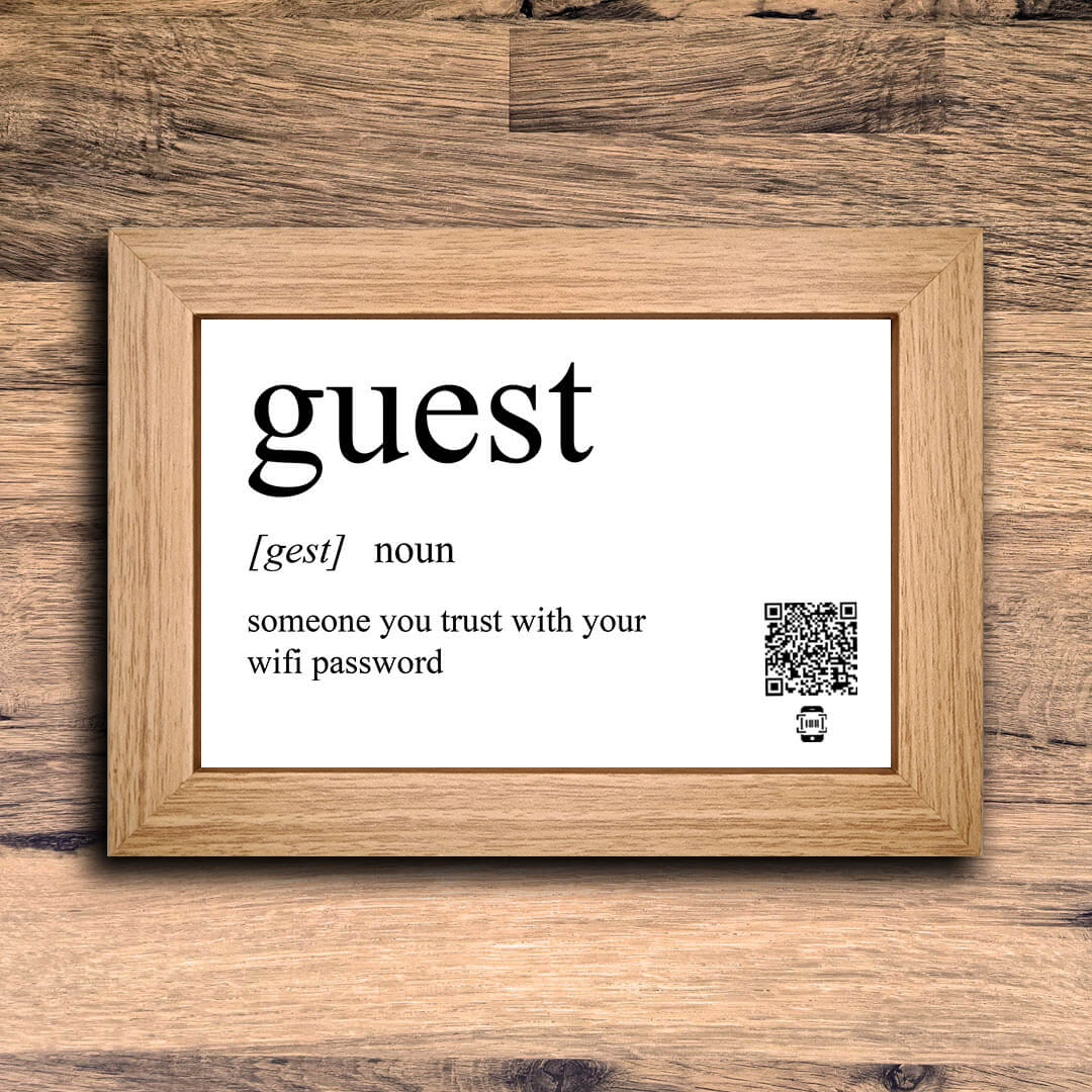 "guest definition" photo frame