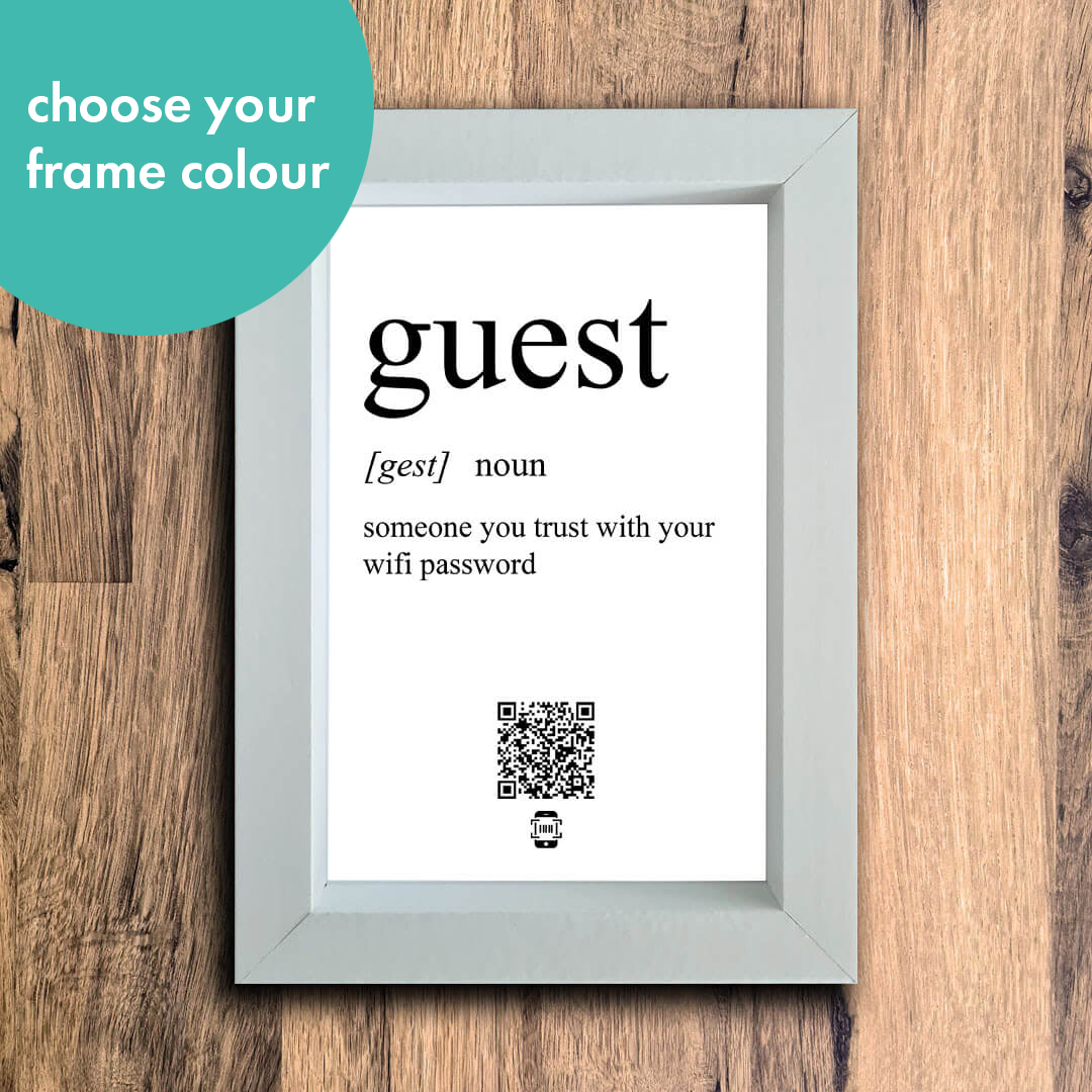 "guest definition" photo frame