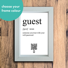 Load image into Gallery viewer, &quot;guest definition&quot; photo frame