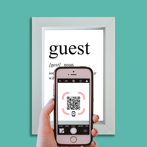 "guest definition" photo frame