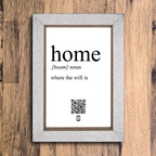 "home definition" photo frame