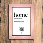 "home definition" photo frame
