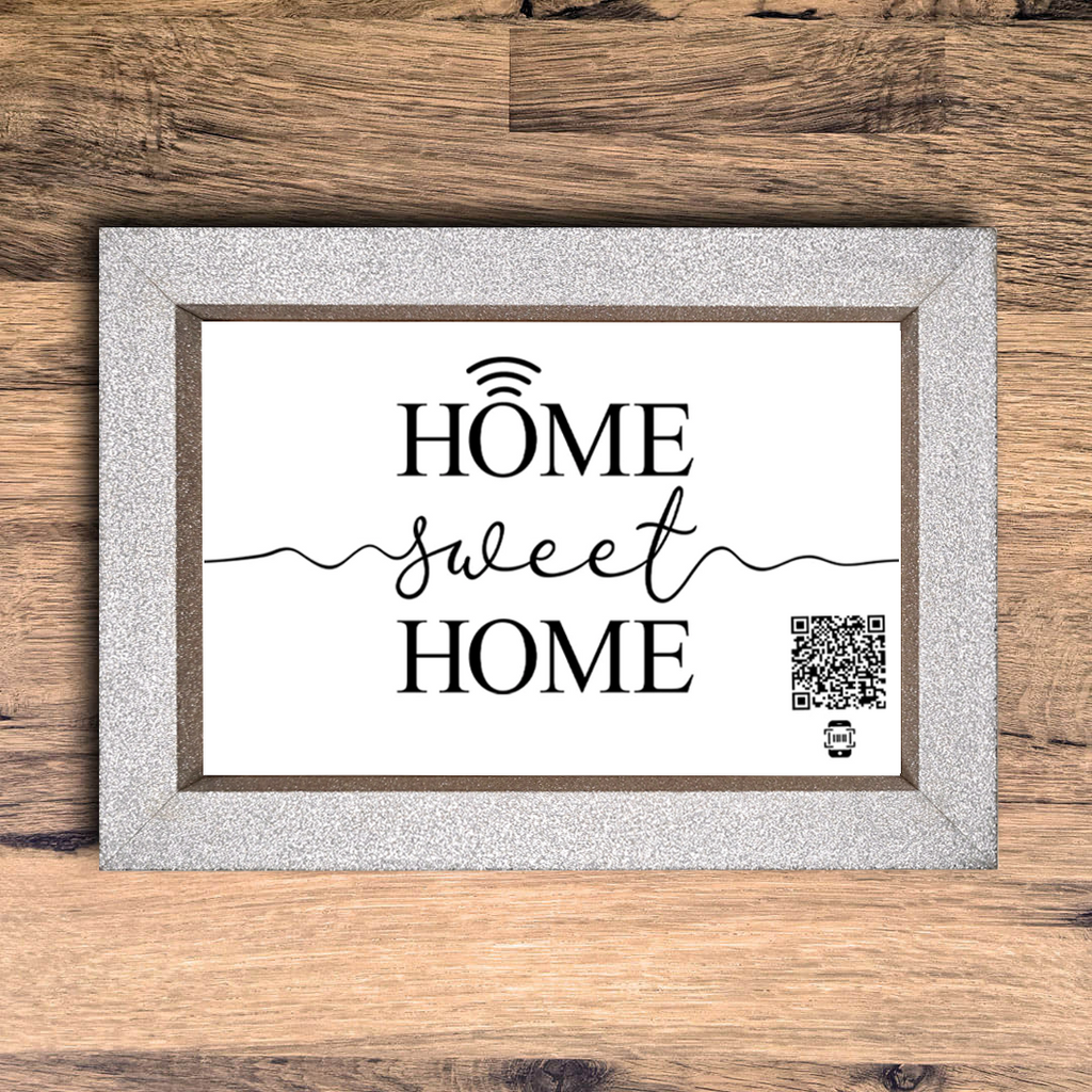 "home sweet home" photo frame