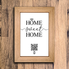"home sweet home" photo frame