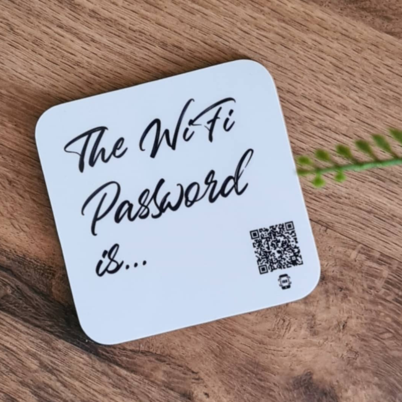 "the wifi password is..." coaster