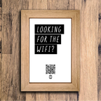 "looking for the wifi?" photo frame