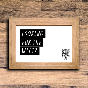 "looking for the wifi?" photo frame