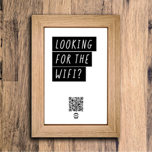 "looking for the wifi?" photo frame