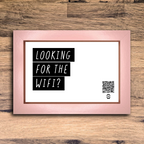 "looking for the wifi?" photo frame