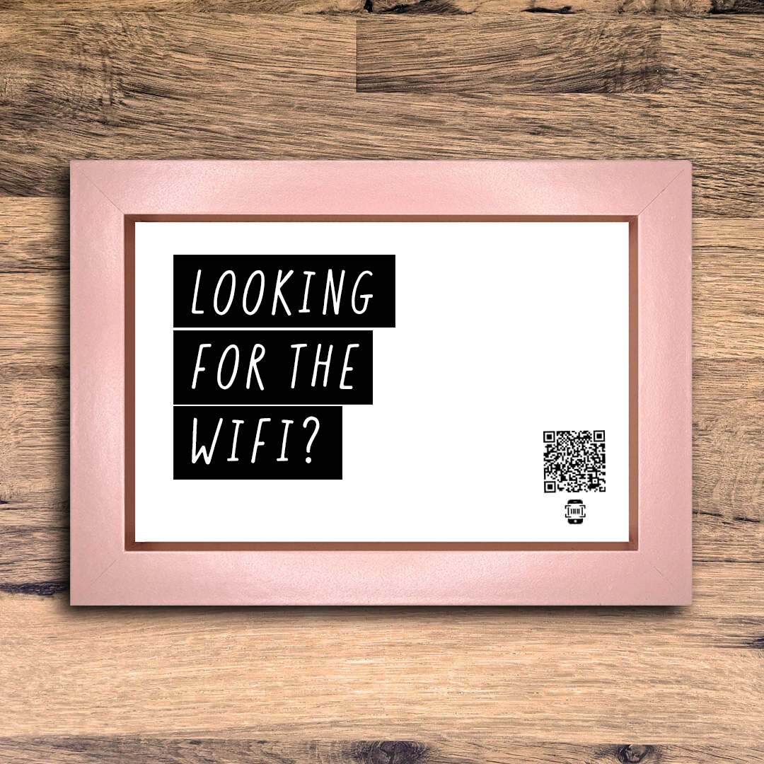 "looking for the wifi?" photo frame