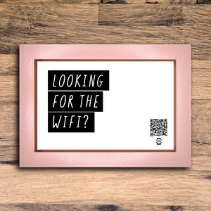 "looking for the wifi?" photo frame