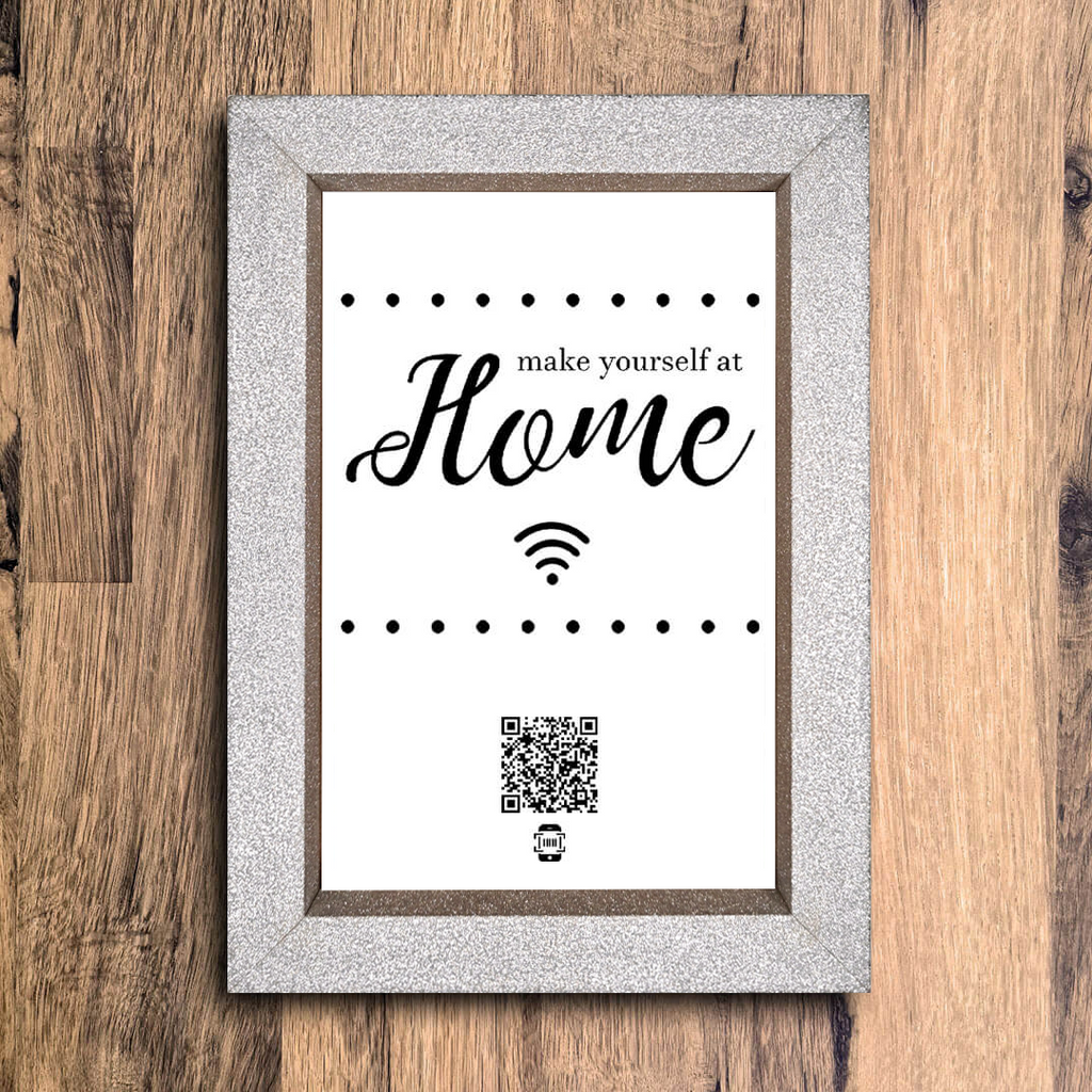 "make yourself at home" photo frame
