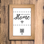 "make yourself at home" photo frame