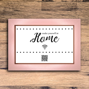 "make yourself at home" photo frame
