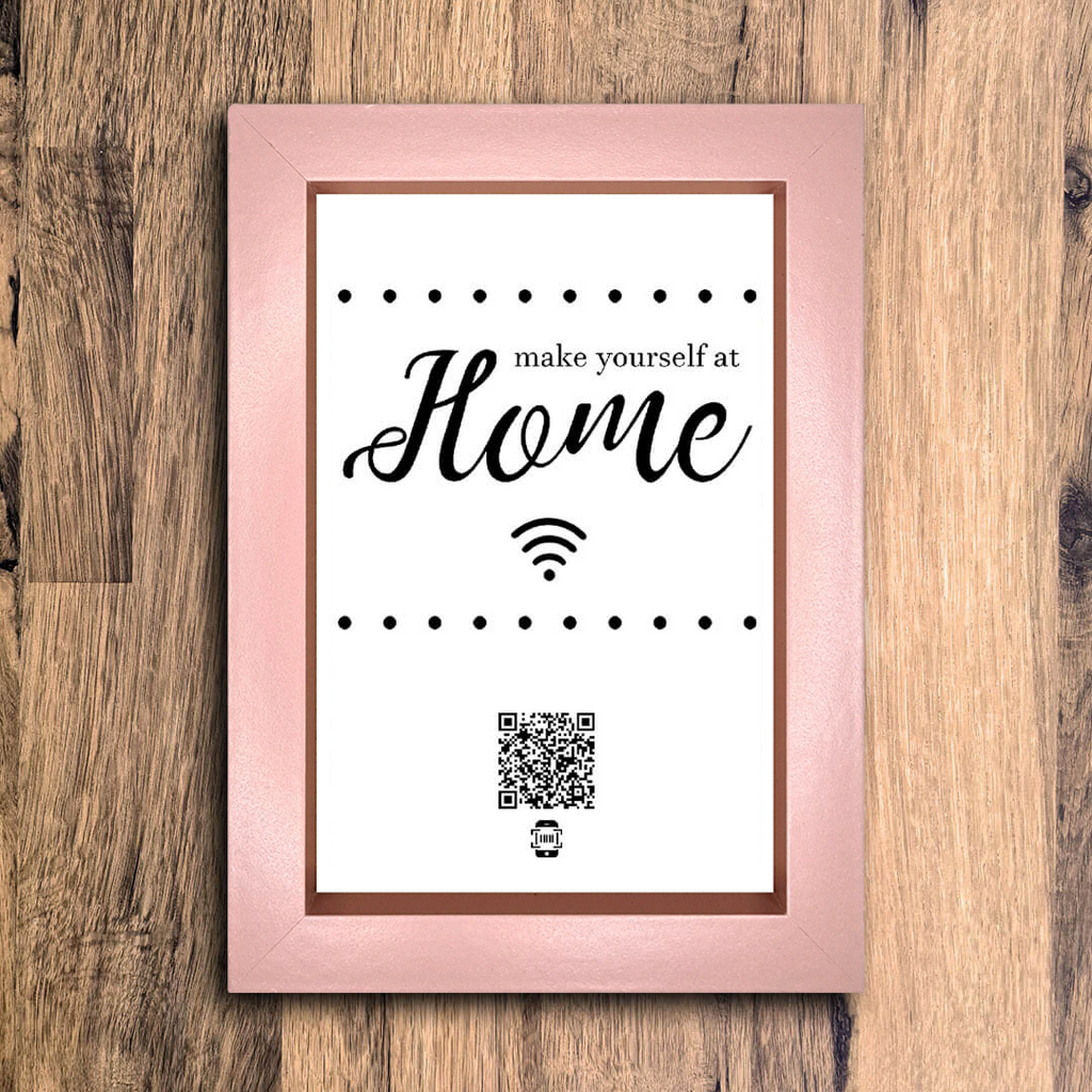 "make yourself at home" photo frame