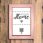 "make yourself at home" photo frame