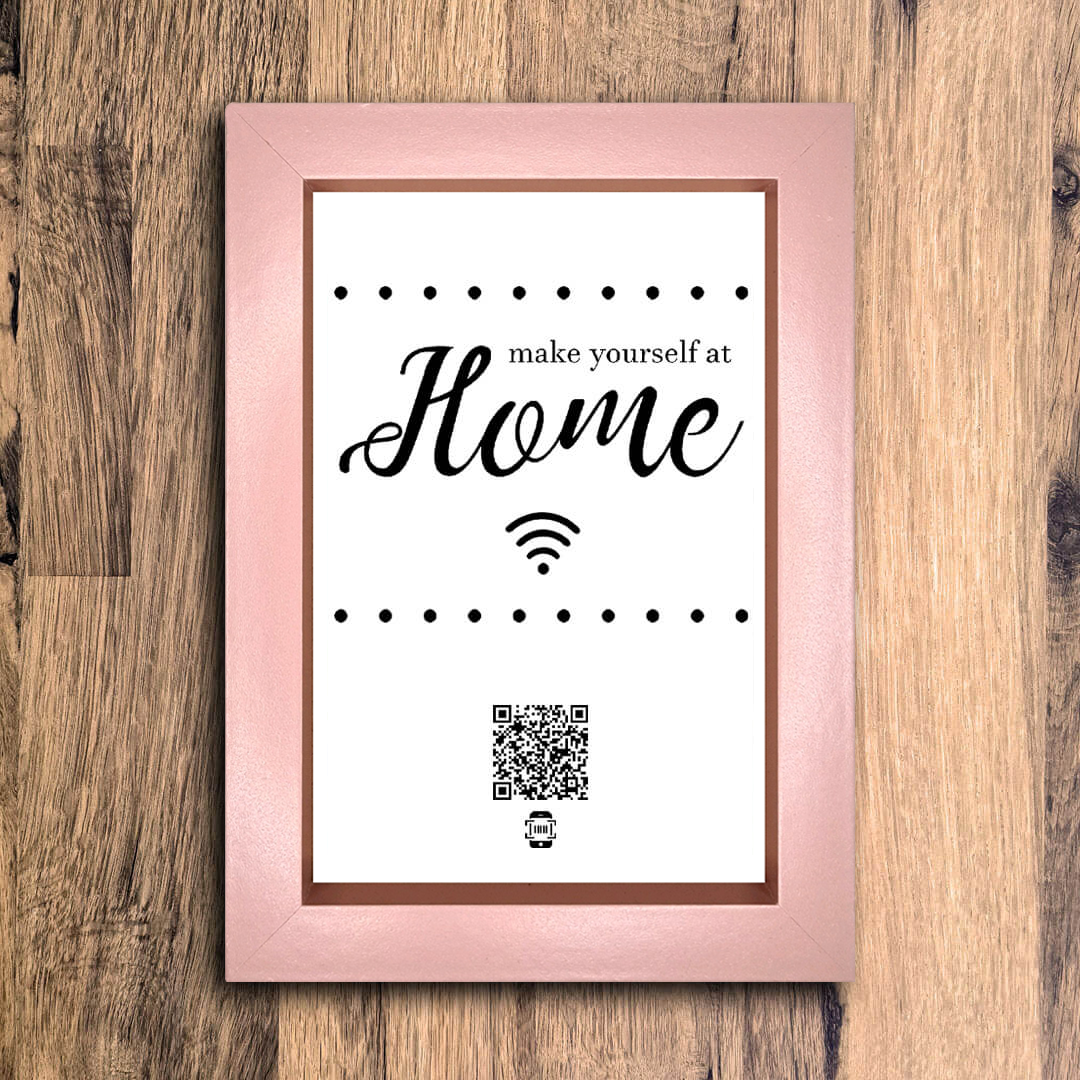 "make yourself at home" photo frame