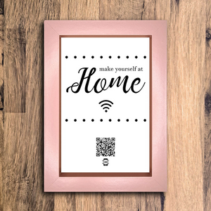 "make yourself at home" photo frame