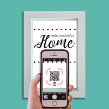 Load image into Gallery viewer, &quot;make yourself at home&quot; photo frame