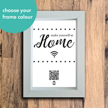 Load image into Gallery viewer, &quot;make yourself at home&quot; photo frame