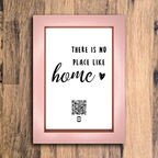 "there is no place like home" photo frame