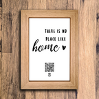 "there is no place like home" photo frame