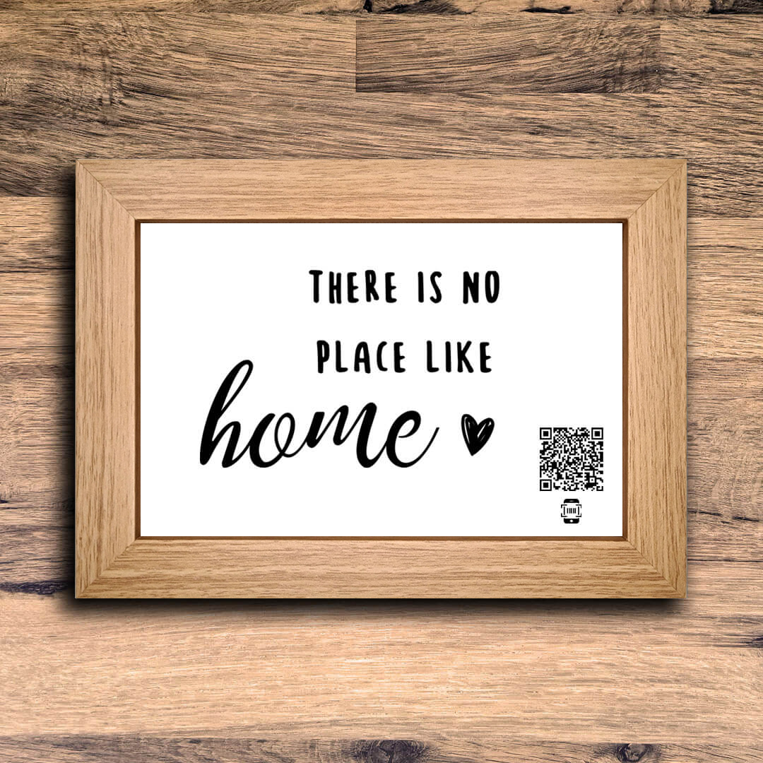 "there is no place like home" photo frame