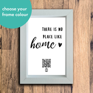 "there is no place like home" photo frame
