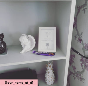 "home is where wifi connects automatically" photo frame