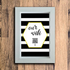 "Our WiFi" Photo Frame | White | Portait