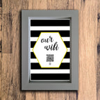 "Our WiFi" Photo Frame | Grey | Portrait
