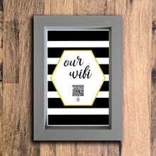 Load image into Gallery viewer, &quot;Our WiFi&quot; Photo Frame | Grey | Portrait