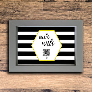 "Our WiFI" Photo Frame | Grey | Landscape