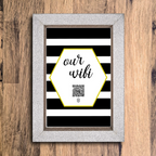 "our wifi" photo frame