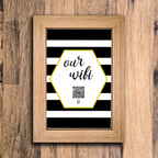 "our wifi" photo frame