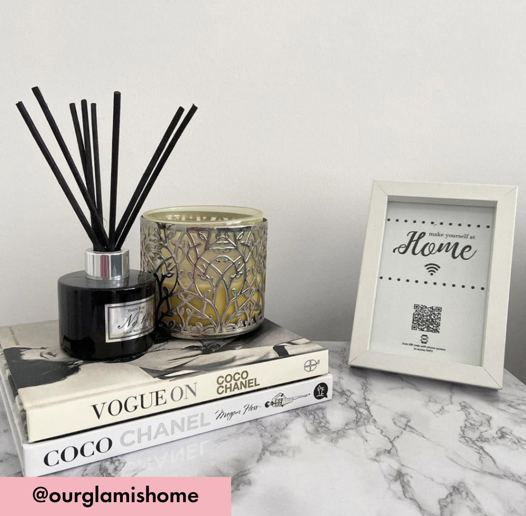 "make yourself at home" photo frame