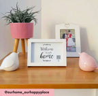 "welcome to our home" photo frame