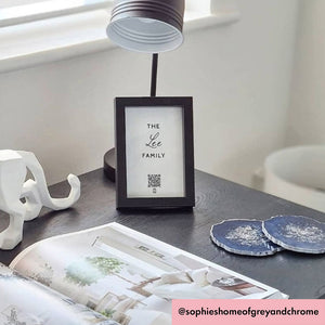 "personalised family name" photo frame