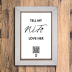 "tell my wifi love her" photo frame