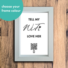 Load image into Gallery viewer, &quot;tell my wifi love her&quot; photo frame