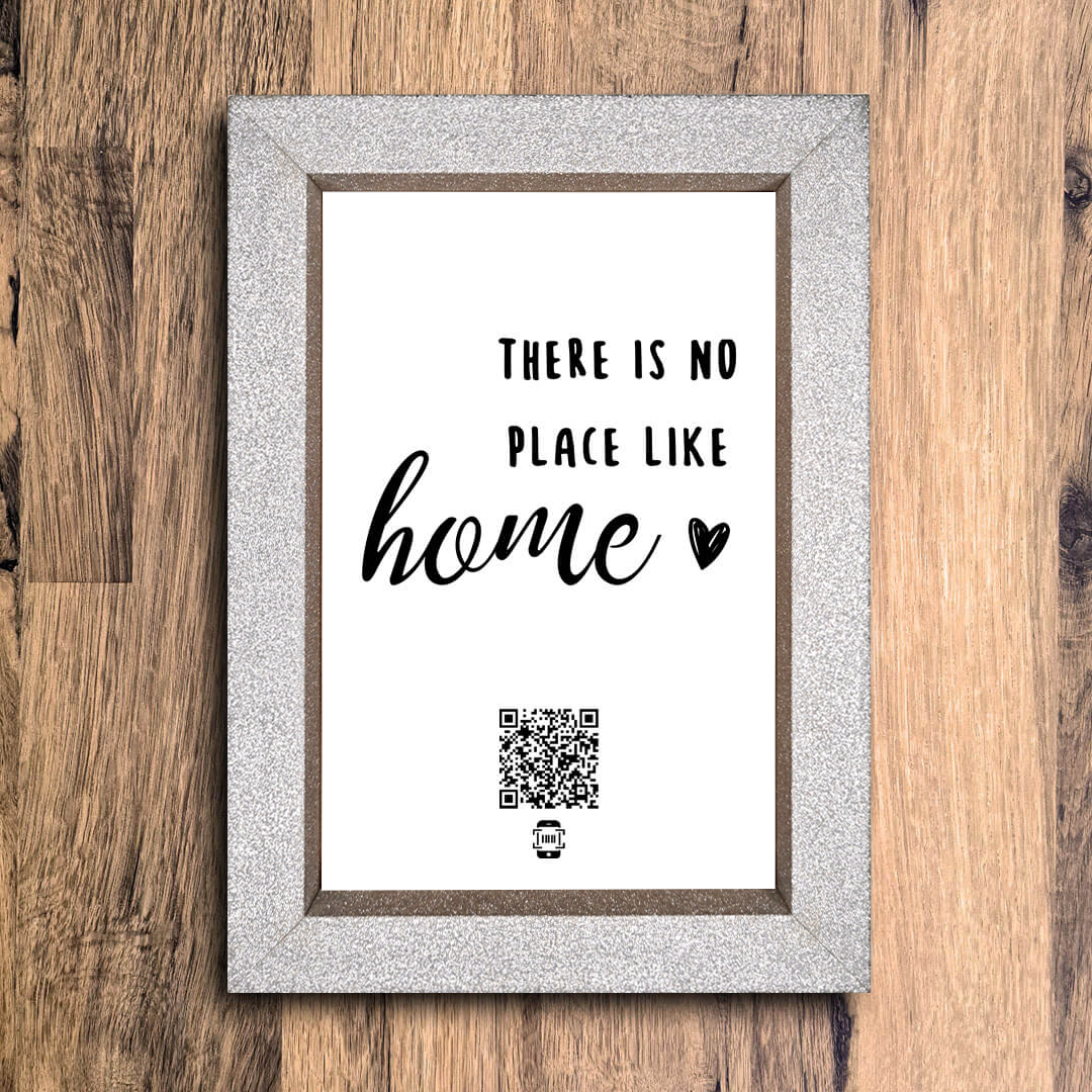 "there is no place like home" photo frame