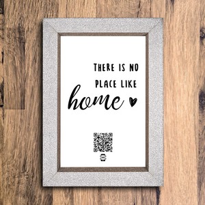 "there is no place like home" photo frame