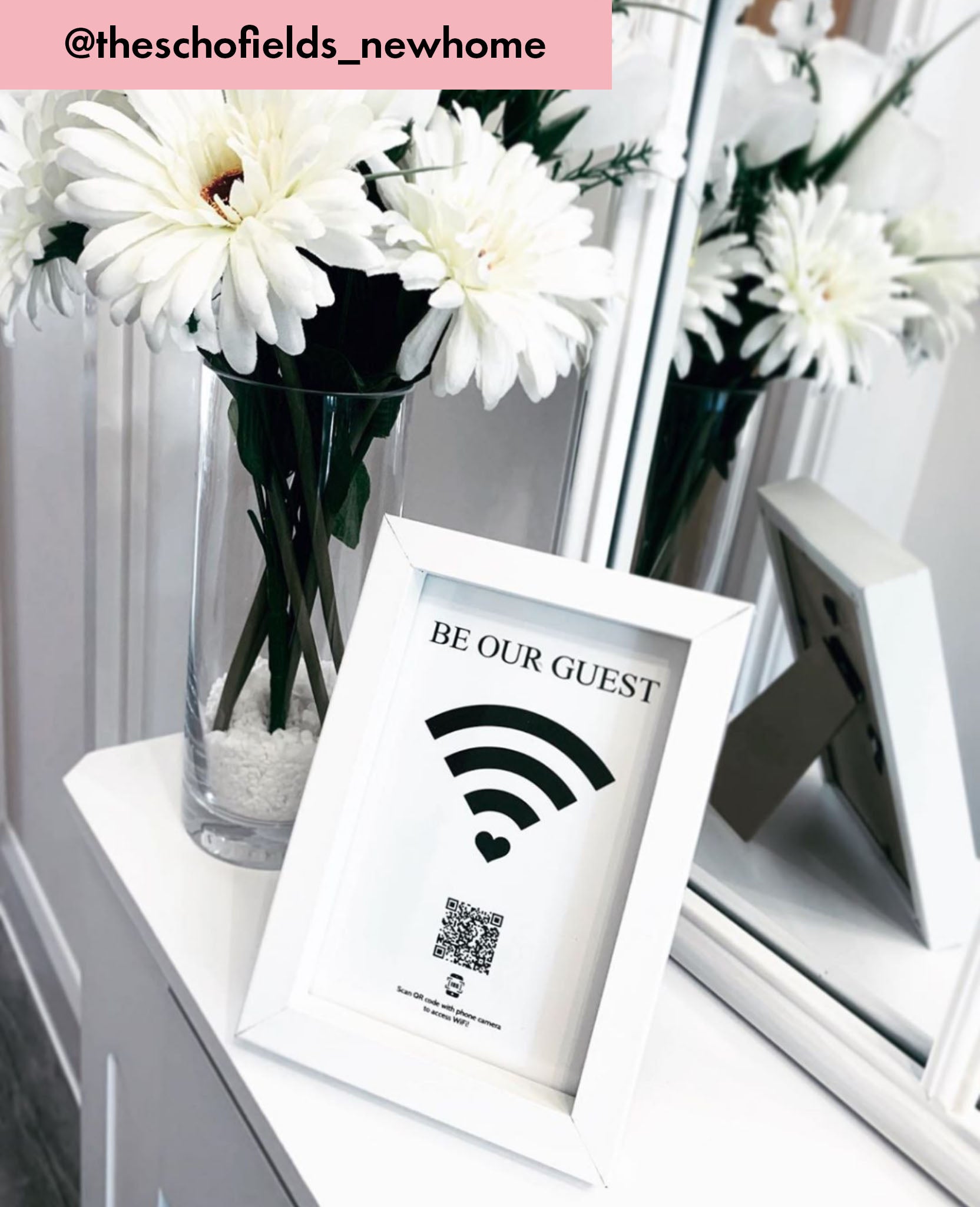 "be our guest" photo frame