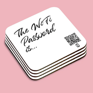 "the wifi password is..." coaster