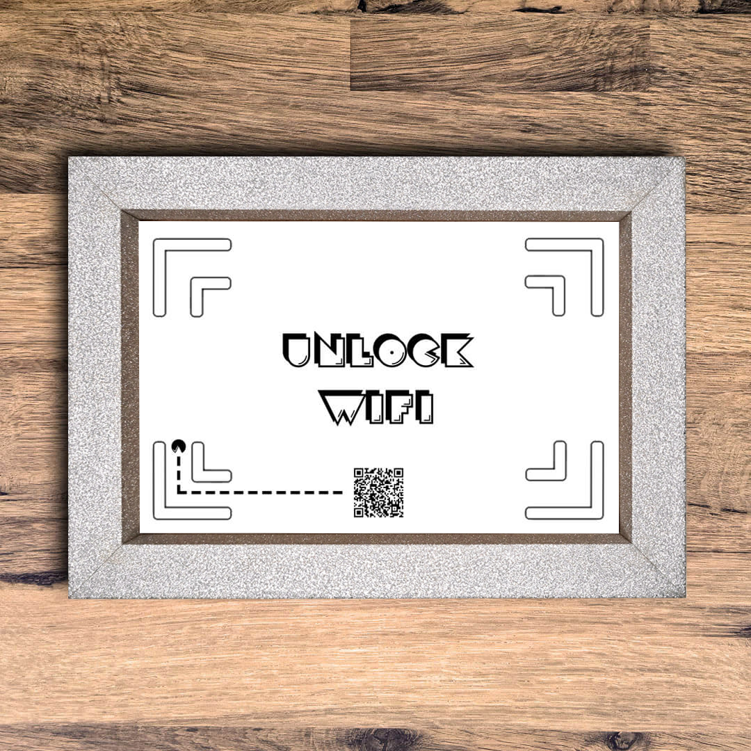 "unlock wifi" photo frame
