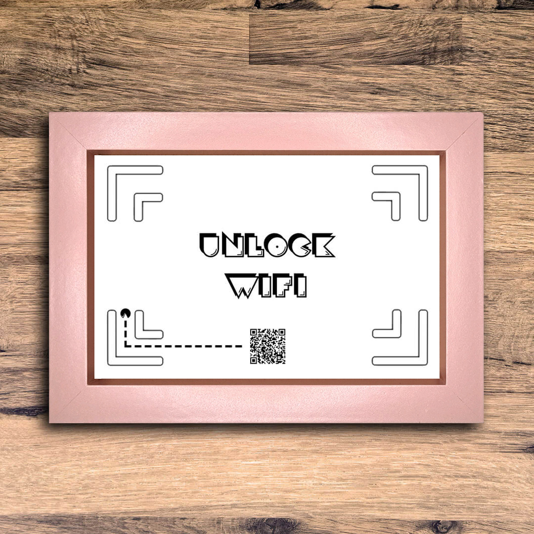 "unlock wifi" photo frame