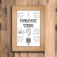 Load image into Gallery viewer, &quot;unlock wifi&quot; photo frame