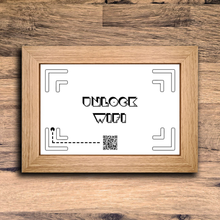 Load image into Gallery viewer, &quot;unlock wifi&quot; photo frame