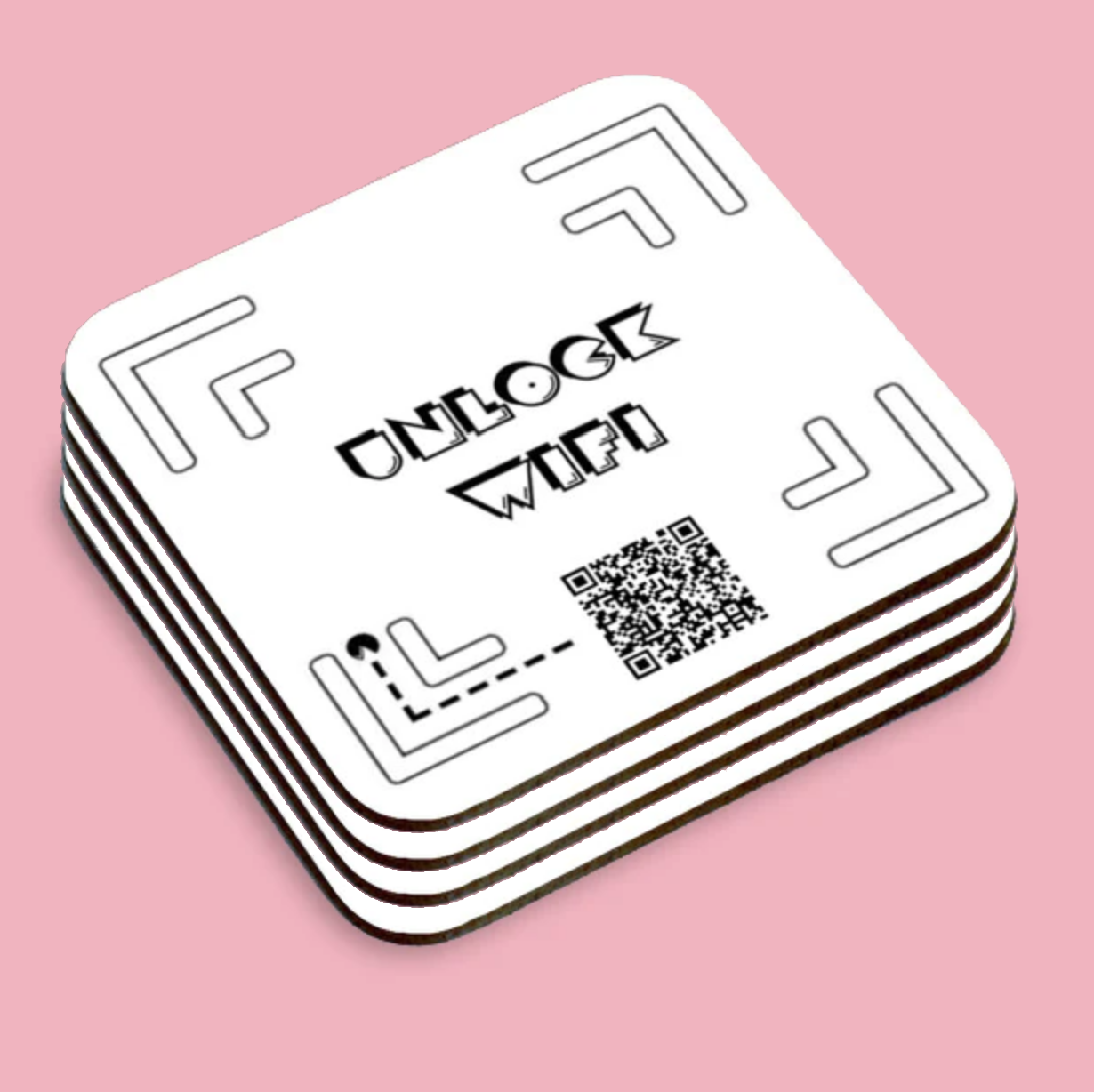 "unlock wifi" coaster